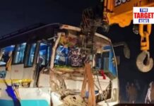 हिमाचल के श्रद्धालुओं की बस यूपी में पलटी: 15 घायल, एक गंभीर