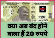 क्या अब बंद होने वाला हैं 20 रुपये का नोट ? RBI ने किया बड़ा खुलासा