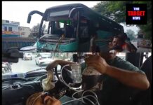 तेज़ रफ्तार की मार – नंगल-चंडीगढ़ मुख्य मार्ग पर HRTC वॉल्वो बस की भीषण टक्कर, ड्राइवर गंभीर घायल, सवारियां सुरक्षित