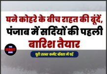 घने कोहरे के बीच राहत की बूंदें, पंजाब में सर्दियों की पहली बारिश तैयार