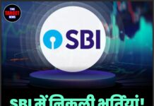 SBI में निकली भर्तियां! जल्दी करें आवेदन…