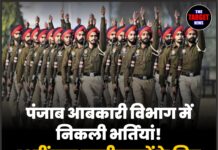 पंजाब आबकारी विभाग में निकली भर्तियां! 10वीं पास उम्मीदवारों के लिए सुनहरा मौका !