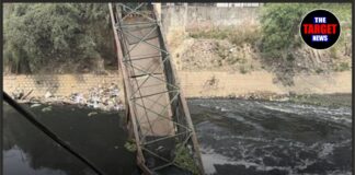 Bridge Collapsed: उत्तरी दिल्ली में बना ब्रिज अचानक भरभरा कर गिरा, पुल पार कर रही एक महिला भी गिरी