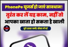 PhonePe यूजर्स हो जाएं सावधान! तुरंत कर लें यह काम, नहीं तो आपका खाता हो सकता है खाली