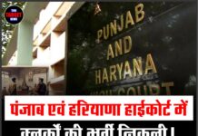 पंजाब एवं हरियाणा हाईकोर्ट में क्लर्कों की भर्ती निकली! जल्द करें आवेदन