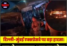 दिल्ली-मुंबई एक्सप्रेसवे पर बड़ा हादसा: ट्रक से टकराकर आग का गोला बनी बस, 6 लोगों की मौत