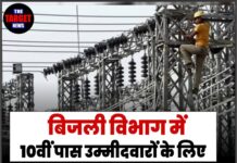 बिजली विभाग में 10वीं पास उम्मीदवारों के लिए नौकरी का सुनहरा मौका, ऐसे करें आवेदन