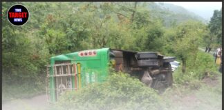 हिमाचल में बड़ा सड़क हादसा: सुंदरनगर के पास निजी बस पलटी, 19 यात्री घायल