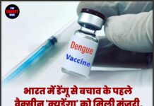 भारत में डेंगू से बचाव के पहले वैक्सीन ‘क्यूडेंगा’ को मिली मंजूरी, 4 से 60 साल तक के लोगों को लगेगा टीका