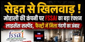 सेहत से खिलवाड़ ! मोहाली की कंपनी पर FSSAI का बड़ा एक्शन, लाइसेंस सस्पेंड, फैक्ट्री में मिला गंदगी का अंबार
