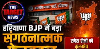 हरियाणा भाजपा में बड़ा संगठनात्मक फेरबदल