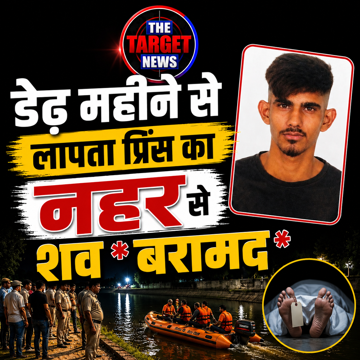 डेढ़ महीने से लापता प्रिंस का नहर से शव बरामद