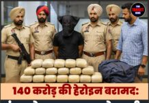 140 करोड़ की हेरोइन बरामद: इंटरनेशनल ड्रग्स नेटवर्क का बड़ा खुलासा