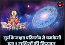 सूर्य के नक्षत्र परिवर्तन से चमकेगी इन 3 राशियों की किस्मत, धन और करियर में मिल सकती है बड़ी सफलता