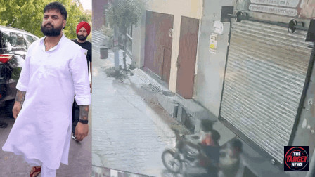 पंजाबी गायक गुलाब सिद्धू के घर पर फायरिंग, सीसीटीवी में कैद हुई बदमाशों की करतूत पंजाबी गायक गुलाब सिद्धू के घर पर फायरिंग, सीसीटीवी में कैद हुई बदमाशों की करतूत