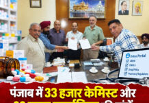पंजाब में 33 हजार केमिस्ट और 68 हजार फार्मासिस्ट की मांगें, ऑनलाइन पोर्टल व नियमों में बदलाव की अपील पंजाब में 33 हजार केमिस्ट और 68 हजार फार्मासिस्ट की मांगें, ऑनलाइन पोर्टल व नियमों में बदलाव की अपील