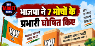 भाजपा ने 7 मोर्चों के प्रभारी घोषित किए