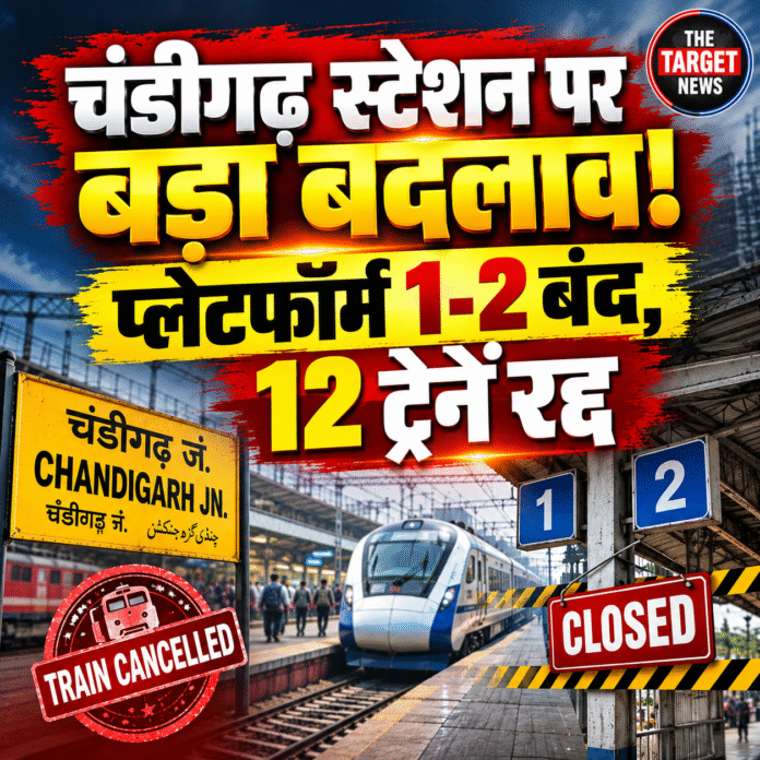 Chandigarh Station Train Cancellation Alert