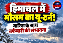हिमाचल में मौसम का यू-टर्न! बारिश के साथ बर्फबारी की संभावना