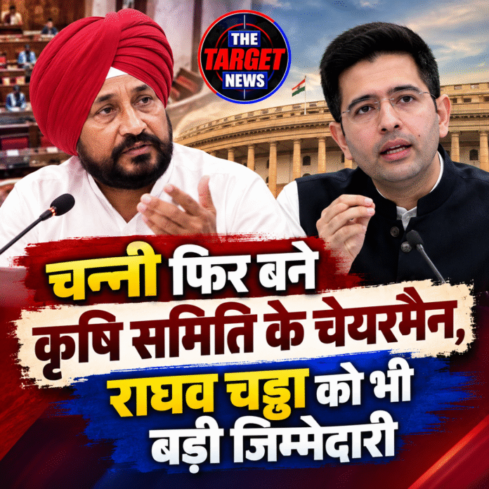 Parliament Faces in Bold Hindi News Graphic