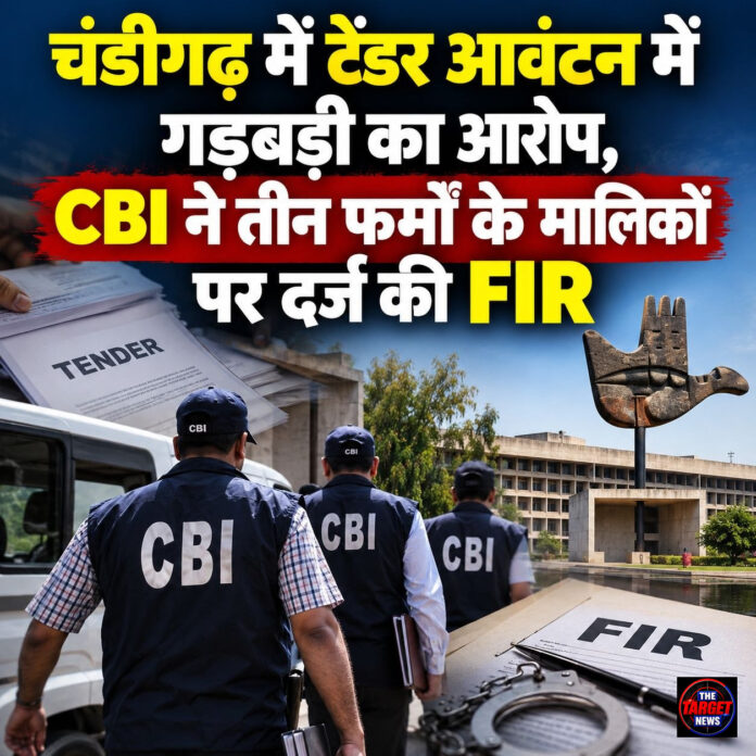 चंडीगढ़ में टेंडर आवंटन में गड़बड़ी का आरोप, CBI ने तीन फर्मों के मालिकों पर दर्ज की FIR