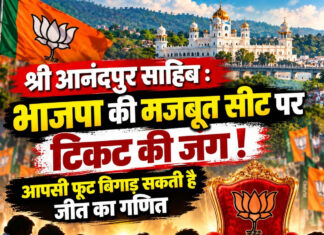 श्री आनंदपुर साहिब : भाजपा की मजबूत सीट पर टिकट की जंग! आपसी फूट बिगाड़ सकती है जीत का गणित श्री आनंदपुर साहिब : भाजपा की मजबूत सीट पर टिकट की जंग! आपसी फूट बिगाड़ सकती है जीत का गणित