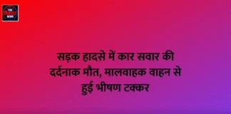 सड़क हादसे में कार सवार की दर्दनाक मौत, मालवाहक वाहन से हुई भीषण टक्कर सड़क हादसे में कार सवार की दर्दनाक मौत, मालवाहक वाहन से हुई भीषण टक्कर